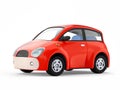 Small cute red car