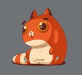 A small cute red kitten cleanly washes Royalty Free Stock Photo