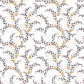 Small cute wild flowers beautiful bouquets.Liberty style seamless ditsy pattern in vector EPS10 Floral background ,Design for