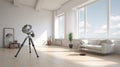 Full Telescope Design: A Minimalist Studio With Expansive Spaces