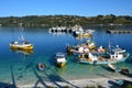 Small Dalcahue Harbor on Chiloe island, Chile