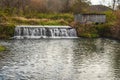 A Small Dam on the Stream Near Hyde`s Mill Royalty Free Stock Photo