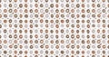 Small dash seamless pattern Dotted lines texture. Candi chocolate color vector hatching doodle organic shapes. Short