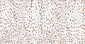 Small dash seamless pattern Dotted lines texture. Candi chocolate color vector hatching doodle organic shapes. Short