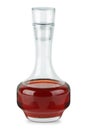 Small decanter with red wine vinegar Royalty Free Stock Photo