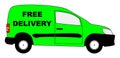 Small Delivery Van With Free Delivery Text Royalty Free Stock Photo