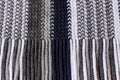 Small and dense knitted texture knitting threads of blue shades. Fine knitting texture Royalty Free Stock Photo