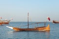 Small dhow in Doha Bay