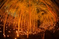 Small-diameter light-up of the bamboo grove small desk Castle forest of citizen