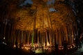 Small-diameter light-up of the bamboo grove small desk Castle forest of citizen