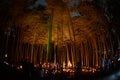 Small-diameter light-up of the bamboo grove small desk Castle forest of citizen