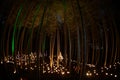 Small-diameter light-up of the bamboo grove small desk Castle forest of citizen