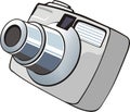 Small digital photo camera Royalty Free Stock Photo