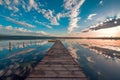 Small Dock and Boat at the lake