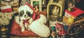 Small Dog Christmas Card