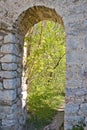 Small door castle ruin old