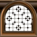 Small dormer window wih sash - 3D illustration