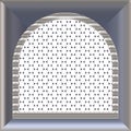 Small dormer window wih sash - 3D illustration