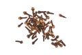 Small dried cloves spice isolated on white Royalty Free Stock Photo