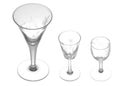 Small drinking glasses