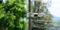 Mavic mini drone hovering