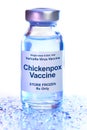 Small drug vial with Chickenpox vaccine Royalty Free Stock Photo