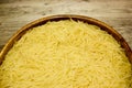Small dry pasta noodles Royalty Free Stock Photo