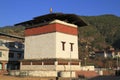 Small dzong in Paro Valley, Bhutan