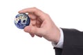 Small earth in a hand 2 Royalty Free Stock Photo