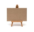 Small easel with sheet of paper