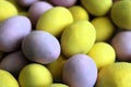Small Easter Eggs. Pastel colored small coated chocolate Easter eggs Royalty Free Stock Photo