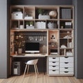 Small efficient workspace designed for limited space Utilizes mu