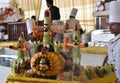 Small Effigies made up of vegetables of King Ravana, his son Megnath and brother Kumbhkarana