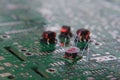 ESD sparks over RF electronics components Royalty Free Stock Photo