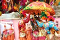 Small elephant toy in dilli haat Royalty Free Stock Photo