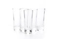 Small empty glasses on a white background Royalty Free Stock Photo
