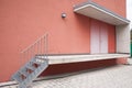 Small empty loading ramp of a warehouse