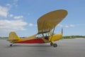 Small Engine Fixed Wing Aircraft Airplane Closeup Royalty Free Stock Photo