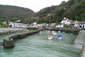 Small English harbour and fishing boats Royalty Free Stock Photo