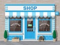 Small european style shop exterior.