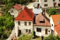 Small european town buildings