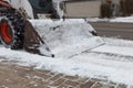 small excavator bobcat working on the street, Royalty Free Stock Photo