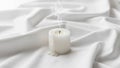 Add a gentle texture to the background enhancing the candle s Royalty Free Stock Photo