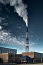 Small factory causing pollution Royalty Free Stock Photo