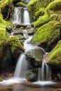 Small falls in the mountains. Royalty Free Stock Photo