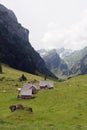 Small farm in Swiss alps Royalty Free Stock Photo