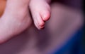 Small feet of newborn Royalty Free Stock Photo