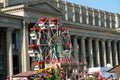 Stuttgart, Germany, 09-30-2018 old fashioned Ferris wheel at nostalgic fair in downtown Stuttgart