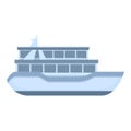 Small ferry icon, cartoon style