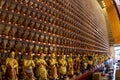 Small figures at Buddhist temple